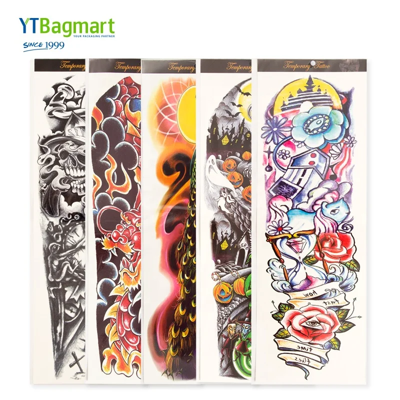 Cosmetic Grade Waterproof Body Art Non-Toxic Fashion Adults Tattoo Sticker Supper Large Fake Temporary Body Tattoo