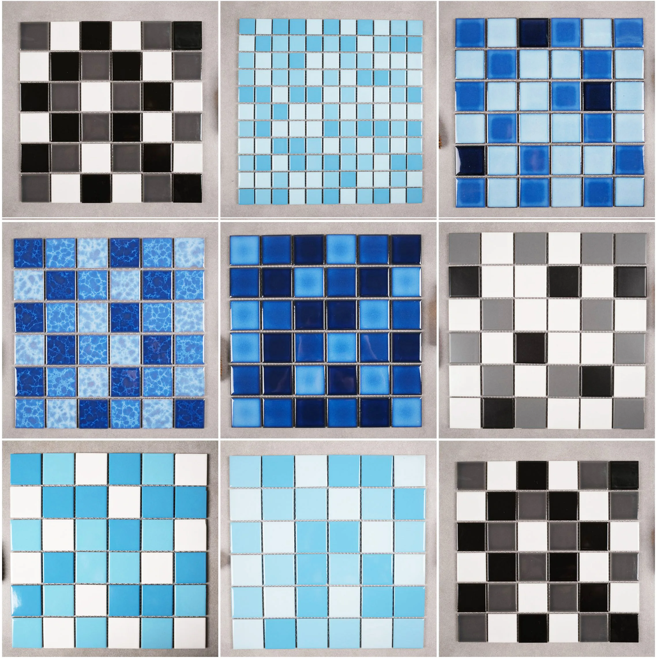 Mosaic New Design Swimming Pool Mosaic Tile for Pool Glossy Green Color for Bathroom Porcelain Mosaic Tile
