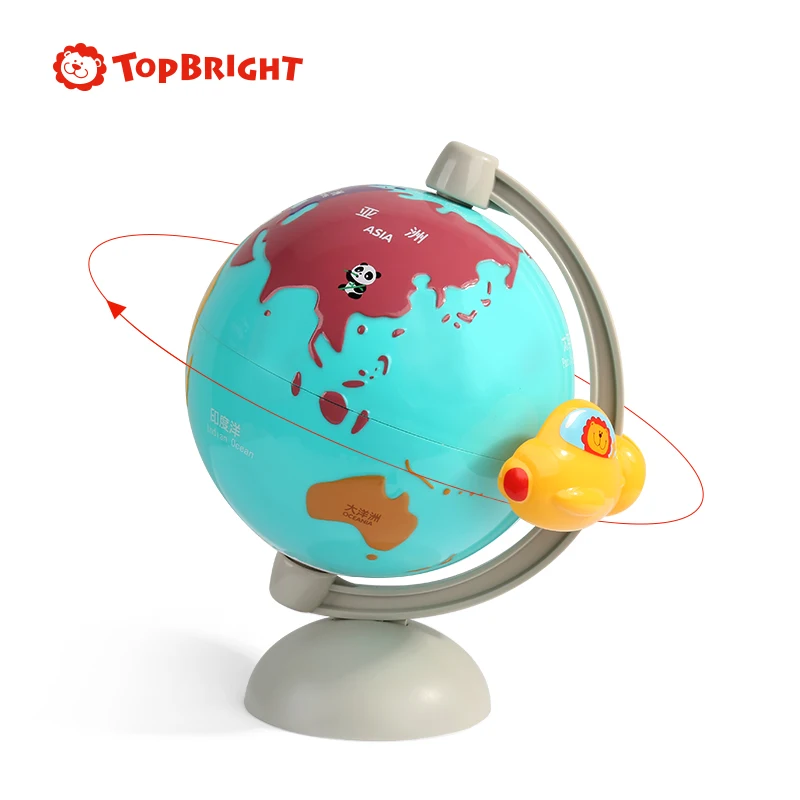 Topbright wholesale baby wooden world map puzzle in globe for kids