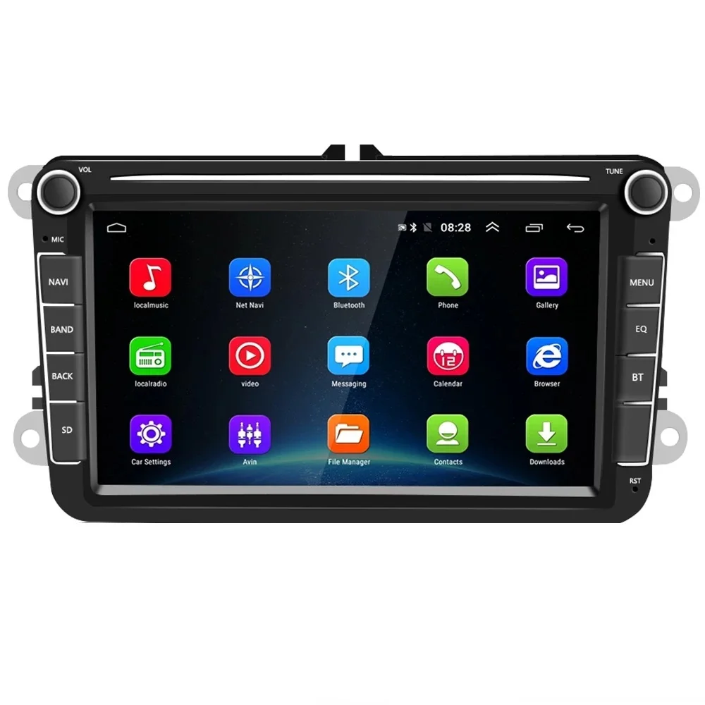 2 Din Android 10 Car DVD For VW GOLF 5 6 Passat B6 B7 CC Polo Touran T5 Skoda Octavia Tiguan Amarok GPS Radio Player
