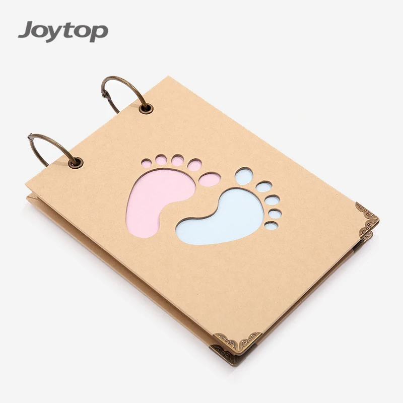 Joytop оптовая продажа крафт-бумага ажурная книга с записью роста ребенка спиральный мультяшный фотоальбом «сделай сам»