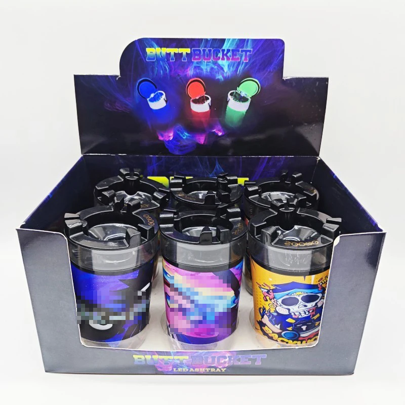 Wholesale Led Ashtray Custom Logo Butt Bucket Smoking Accessories Ashtray