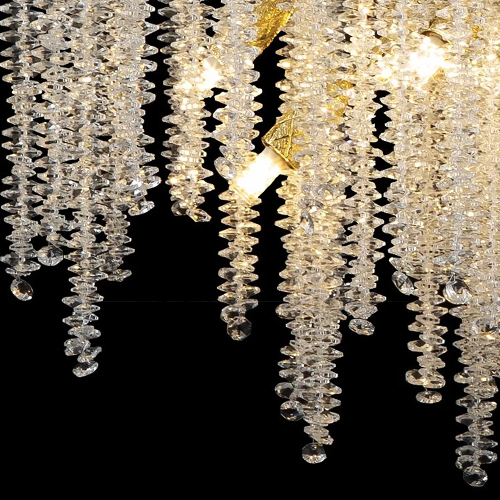 120cm Pendant Light French Italian Stair Luxury Tree Branch Aluminum Hanging Chandelier Lamp Customized Decoration Pendant Light