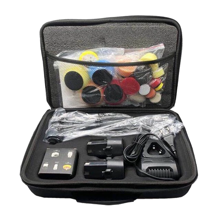 Cordless Mini Dual Action Car Polisher Set for Auto Detail