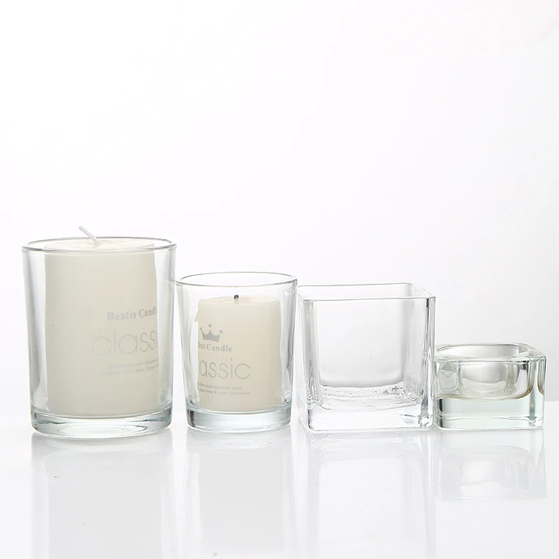 
Custom candle aromatherapy glass home decoration color candlestick decoration ornaments 