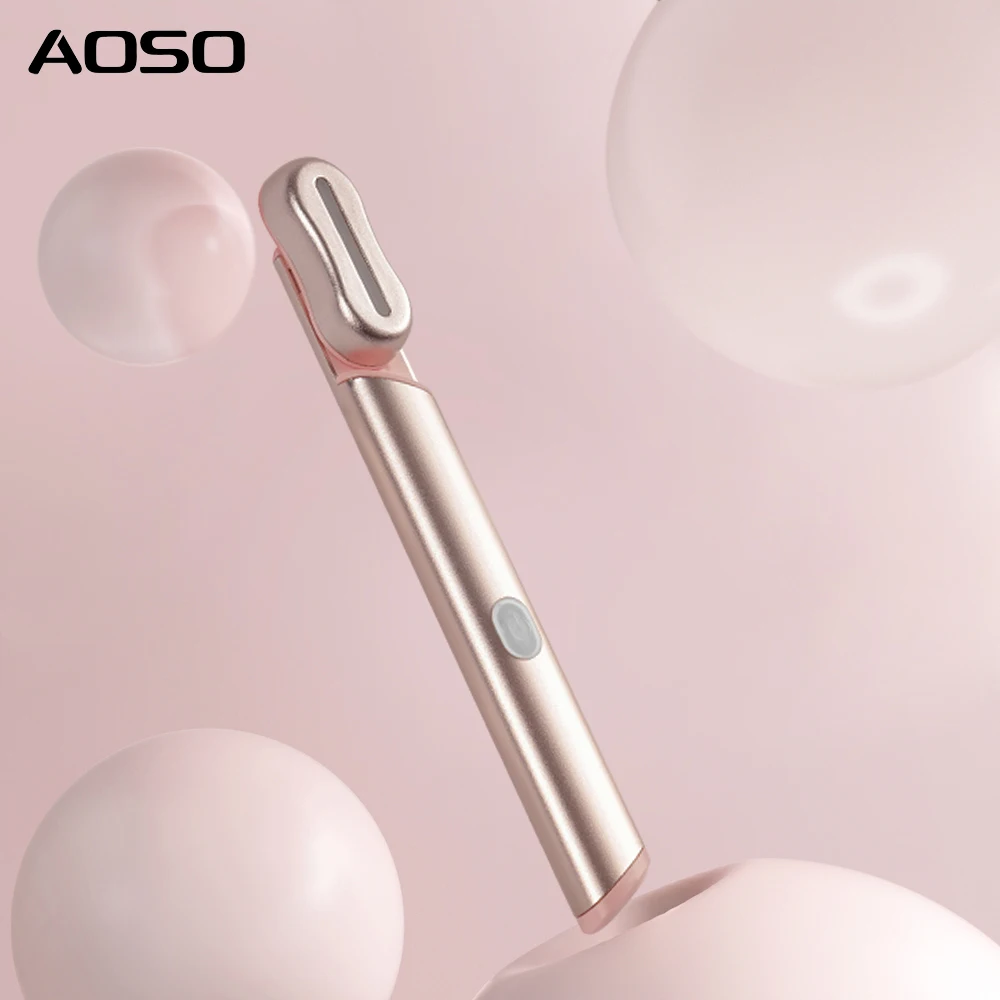 New Eye Massager Device Biological Micro current Warm Introduction Eye Beauty Equipment Home Use Rotatable Massage Pen