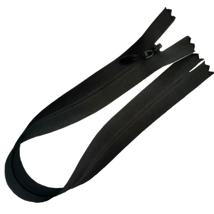 
Invisible close-end zipper for skirts 