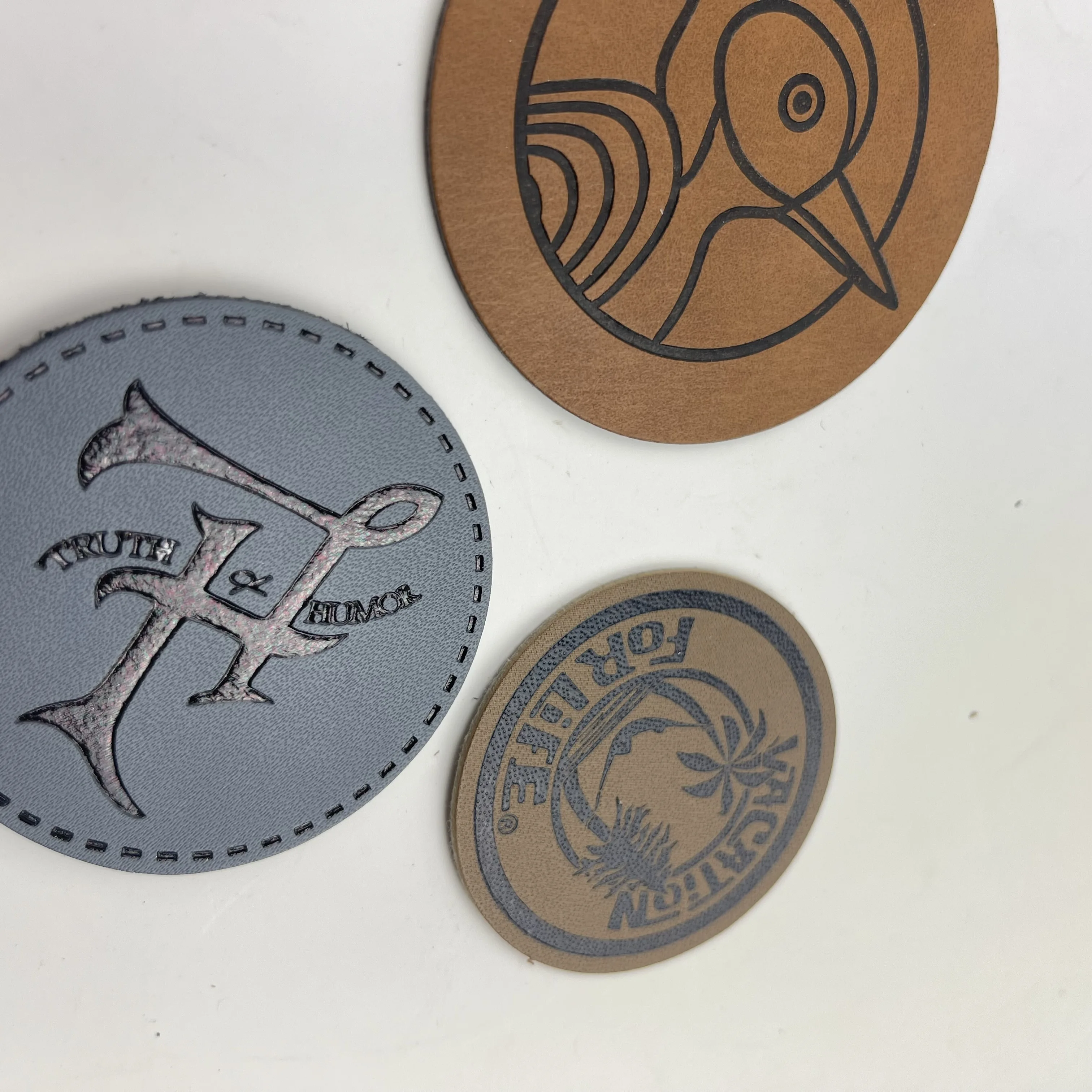 Logo Custom Leather Personalized Logo Garment Leather Patch Custom Embossed Jeans Leather Patch Label For Clothing