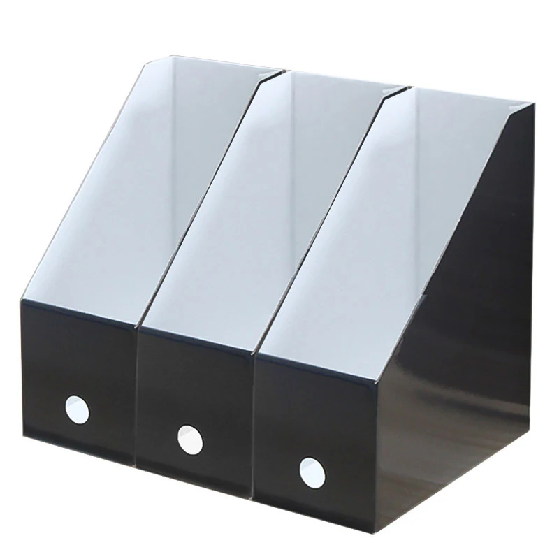 Kraft Corrugated Cardboard Desk and Shelf Magazine Organizer Box Paper Rack File Holder Box