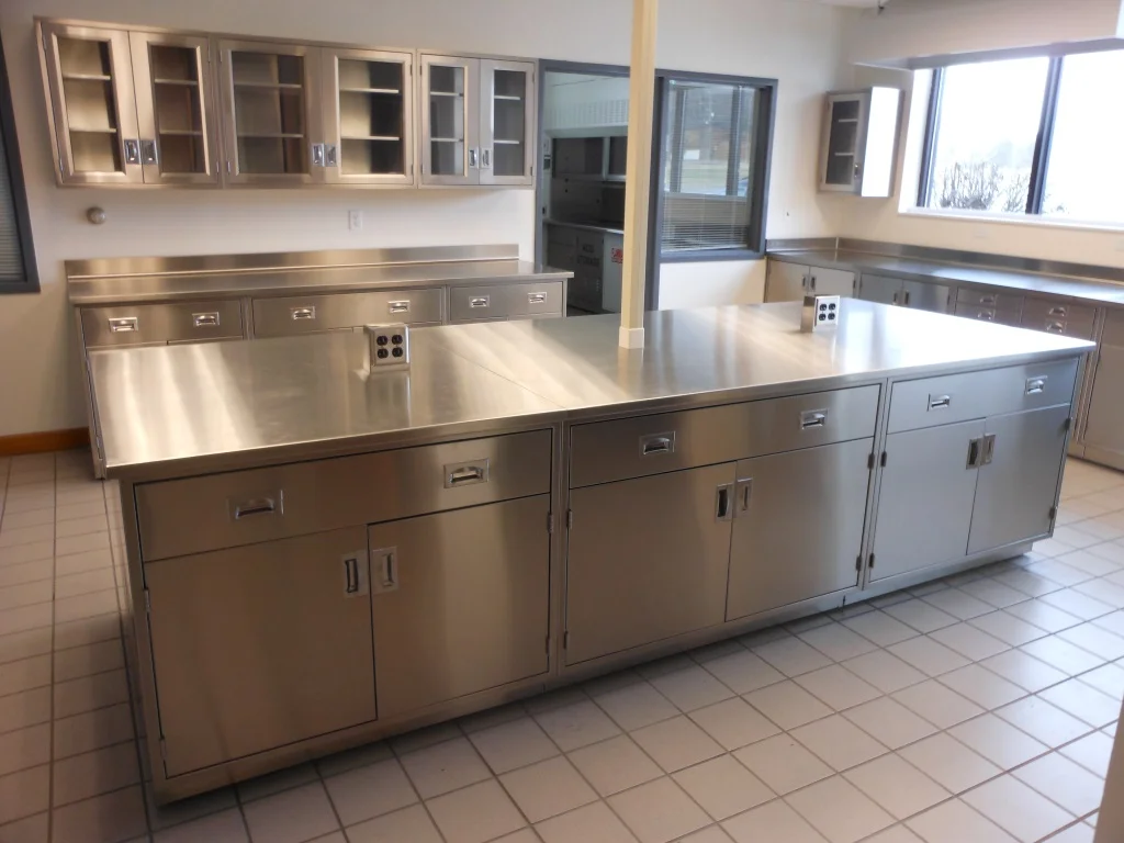 Stainless steel work surface Lab work benches Easy to sterile and clean 304/316 Lab furniture