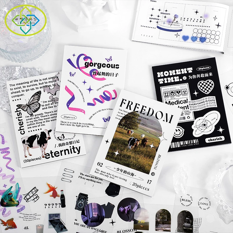 Custom Printing Kids Letter Sticker Sheet Full Color Scrapbook Planner Journal Reusable Sticker Book