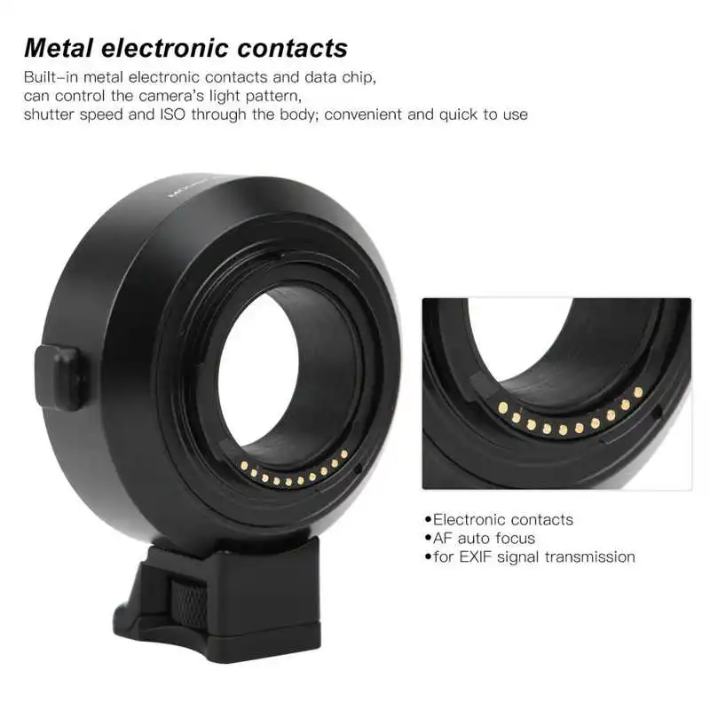 EF-FX1 Auto Focus Lens Mount Adapter Ring for Canon EF/EF-S to Fujifilm X-Mount Camera macro