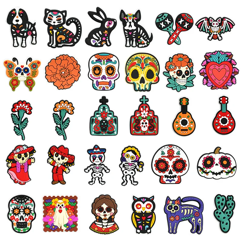 2024 New Custom PVC Mexican Shoe Charm Customizable Accessories for Shoe Decoration