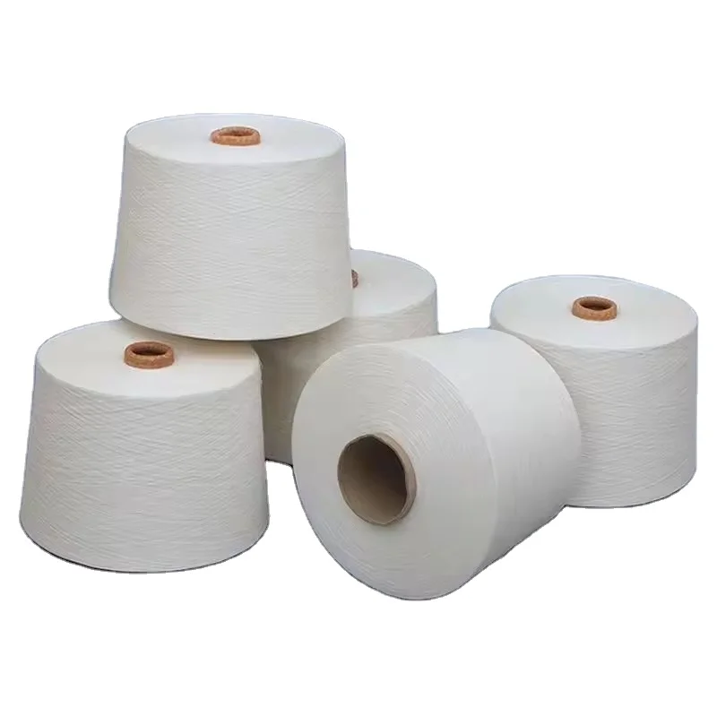 New arrival yarns Ne 14/2x3z Ring Spun Weaving Yarn Medium Staple 100% Carded Cotton yarn for knitting