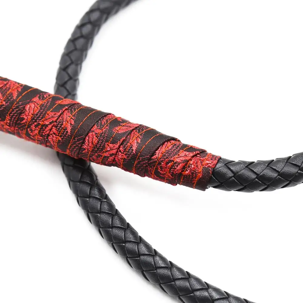 Chinese Style BDSM Sex Toys PU Leather Horse Whip