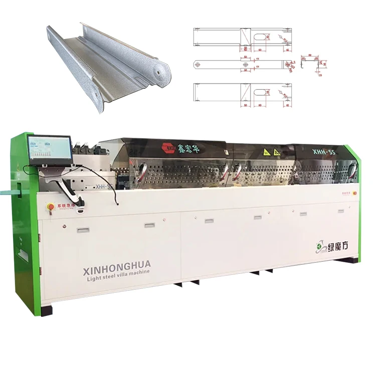 Prefabricated Warehouse Steel Frame House Construction Light Gauge Steel Stud Framing Machine