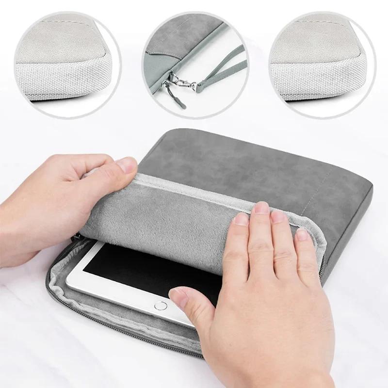 Durable Carrying Laptop Sleeve for Tablet 11 Inch 13 15.6 Tablet Storage Waterproof Custom Logo Zipper With Side Pocket Notebook