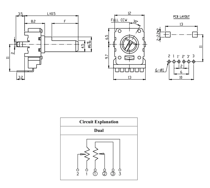  23 Step Ladder Type Attenuator Potentiometer 10K Log