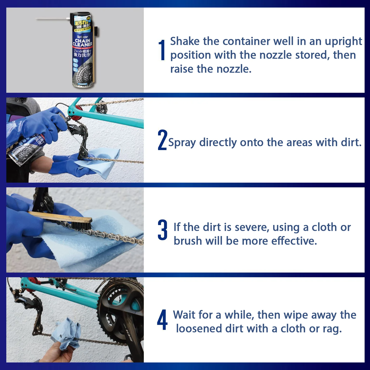 Japanese wholesale high quality products spray bicycle chain cleaner