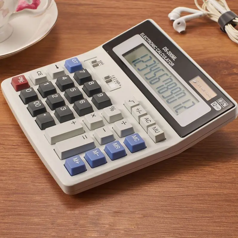 12 Digit Two Way Power Electronic Calculator G247