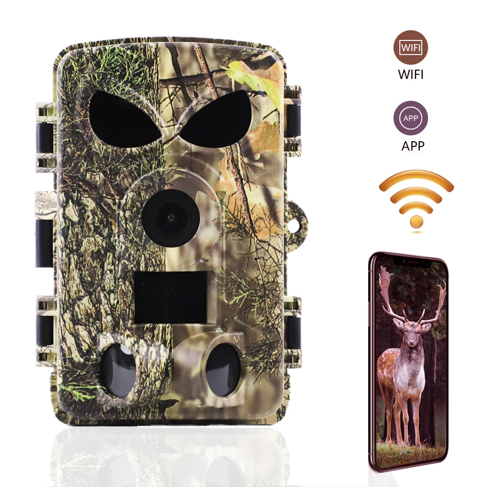 Outdoor Night Vision Wifi Trail Camera With APP 8K 60MP Wildlife Security Hunting Trail Game Camera with WIFI