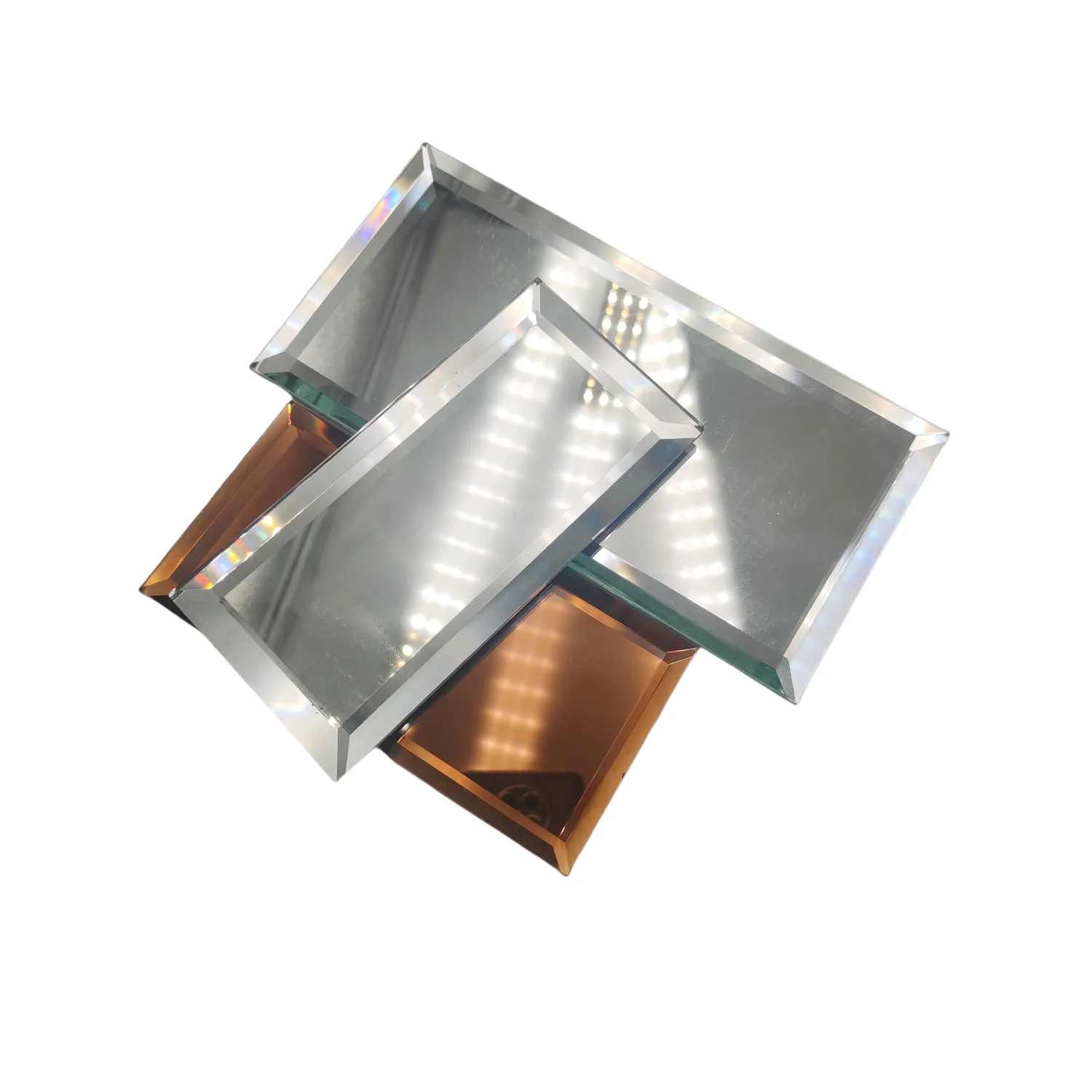 Frameless Mirror With Beveled Edge