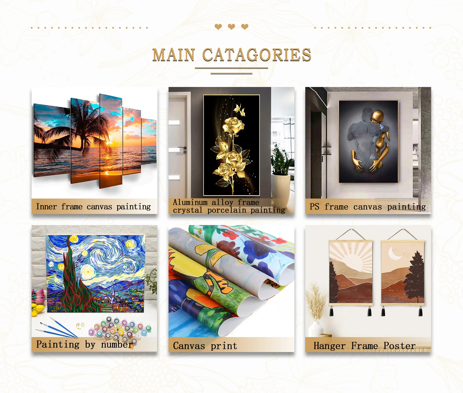 Muslim Calligraphy Poster Print Arabic 5 Pieces Flower Painting Modular  Home Decor Islamic wall art wood calligraphy