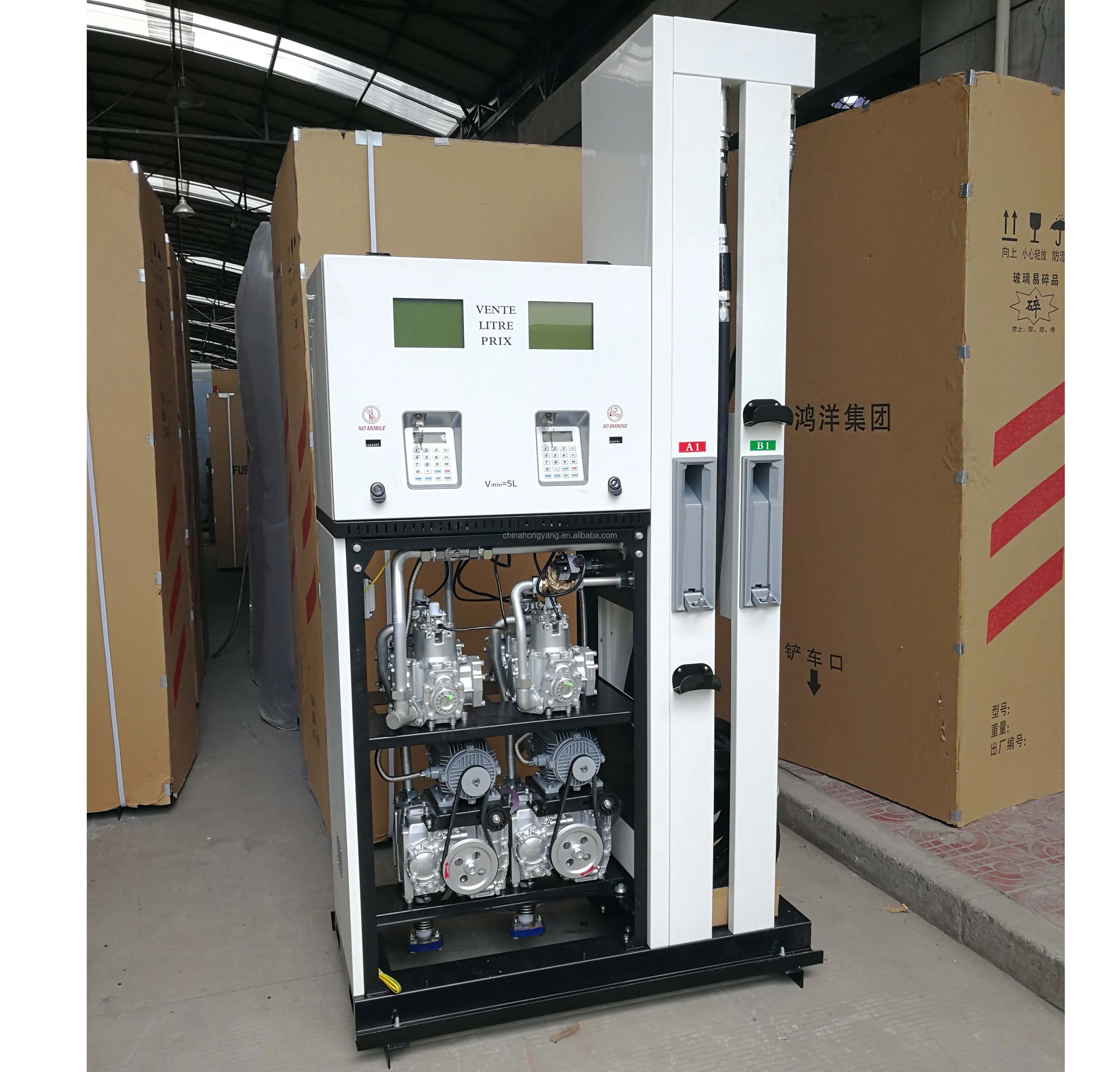 SIX NOZZLE Europe type petrol pump fuel dispenser forgas staiton