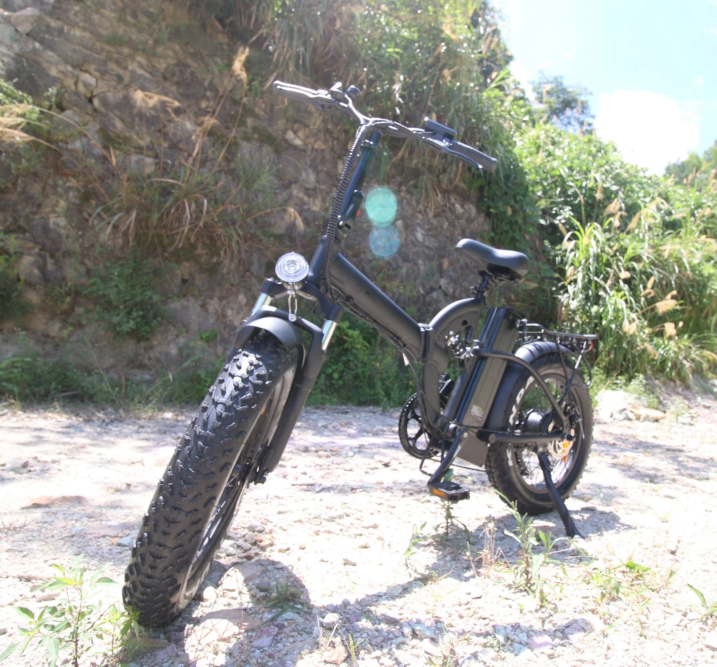 2020 500w bafang 2 Wheels 48 voltage Fat tire stock Folding China Electric Bicycle Mountain eBike