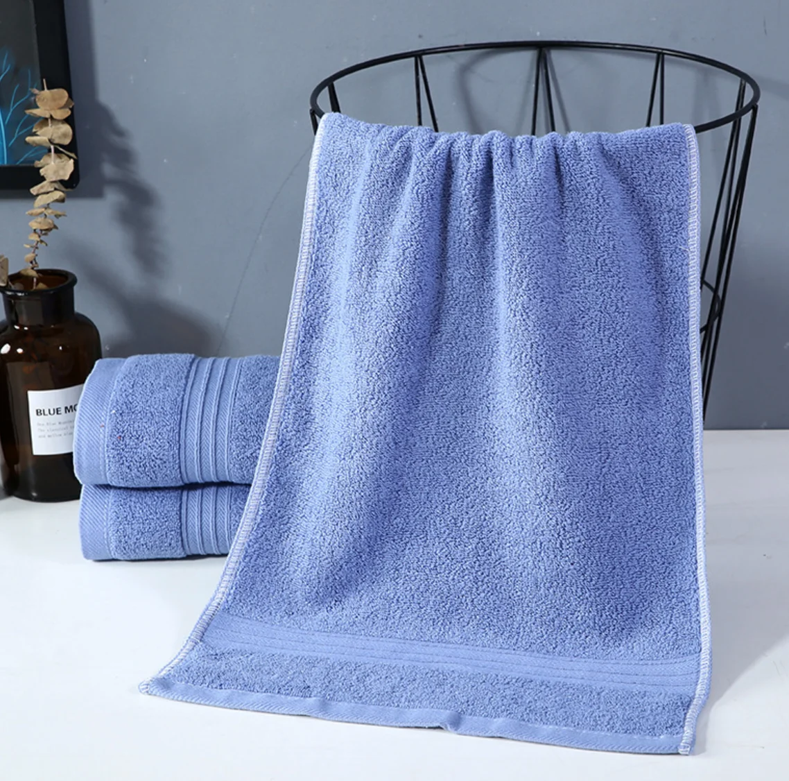 Newest custom comfortable good quality bath 100% cotton Face bath towels set for home and hotels