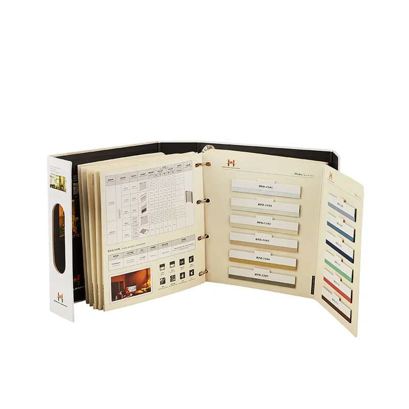 Modern Design Fashion Fabric Swatch Book Paperback Book Printing Textile Sample Books