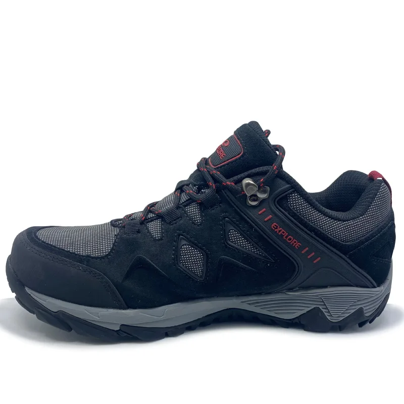 Низкие мужские ботинки с логотипом на заказ оптовая продажа кожаная обувь походные рабочая уличная Роскошная модная водонепроницаемая резиновой