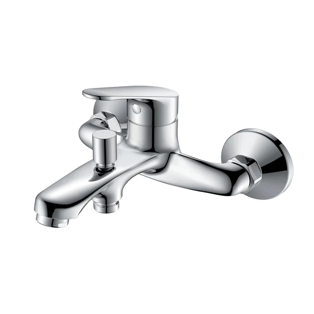 Economic Free Standing Cooper Single Handle Brass Bath and Shower Faucets Bathtub Faucet Shower Mixer Taps