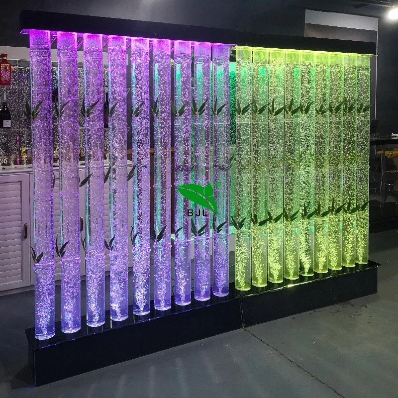 indoor modern restaurant furniture festival led water bubble waterfall wall fountain