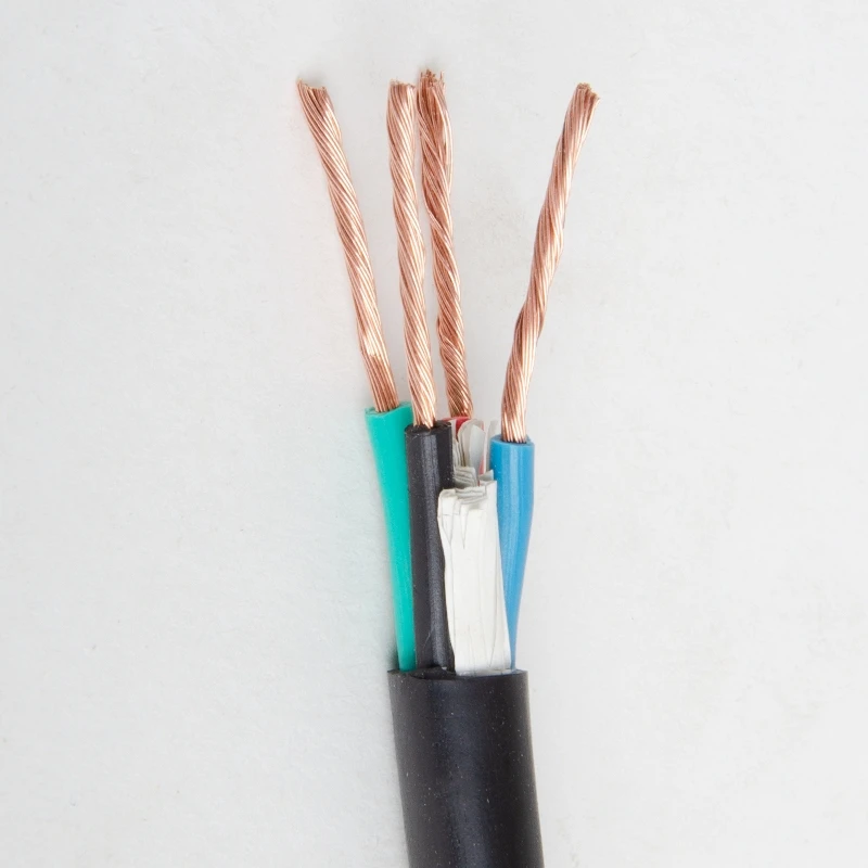 300v/500v Rvv Flexible Copper Cable 5core 4core 3core 2core 4mm Electrical Wire Pvc Cover Copper