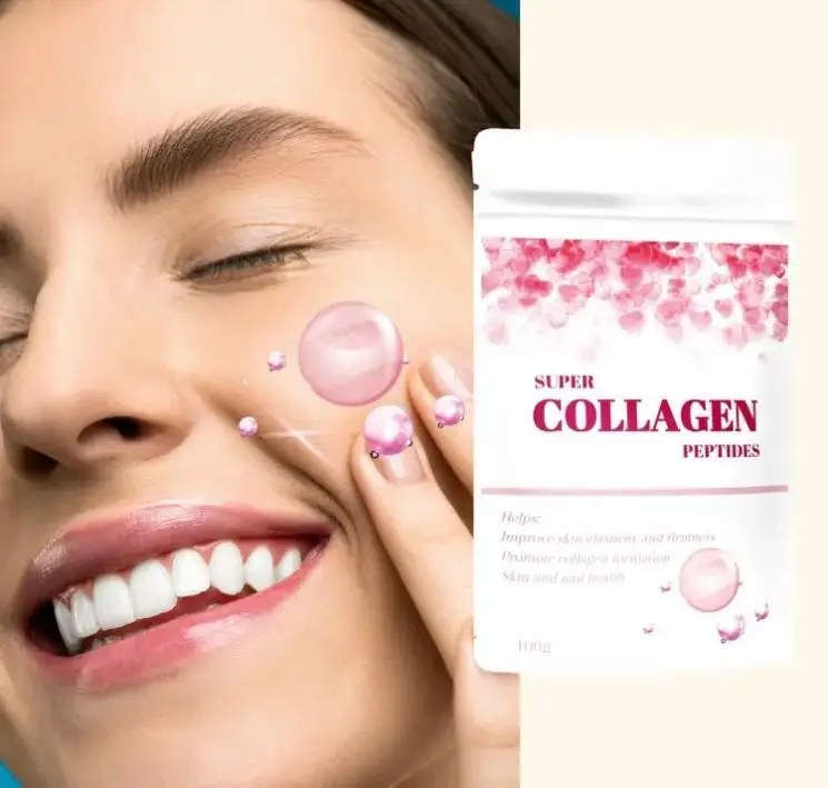 Beauty Products  Pure Hydrolyzed Collagen Peptides Powder Best private label beauty pure collagen powder marine
