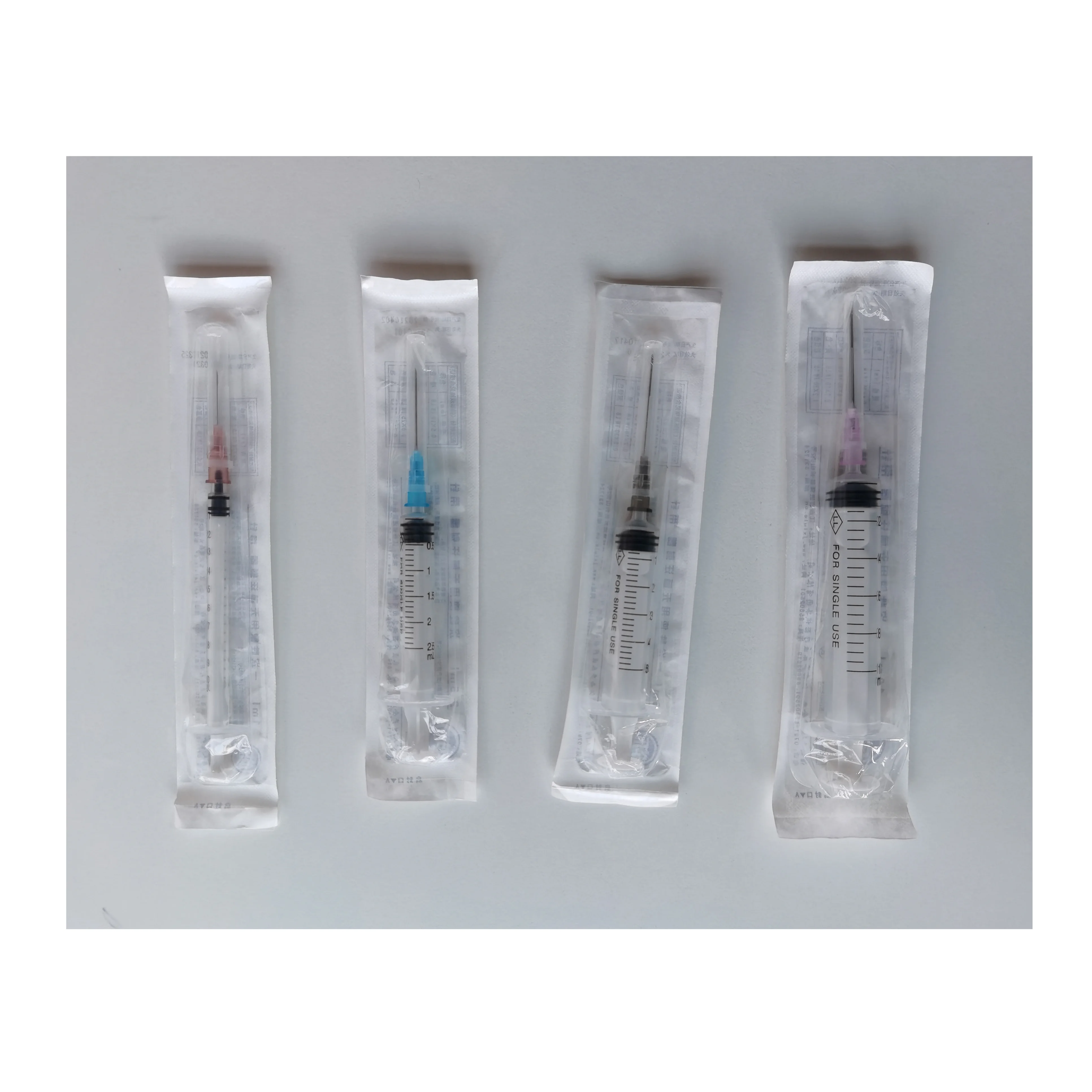 In Stock 1 Ml Hospital Filler Feeding Disposable Needle Injection Syringe