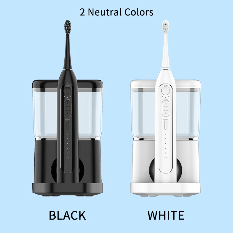 New Trend 2 in 1 Water Flosser for Teeth Oral Irrigator Three Modes Portable Electric Flossing and Brushing Combine in One