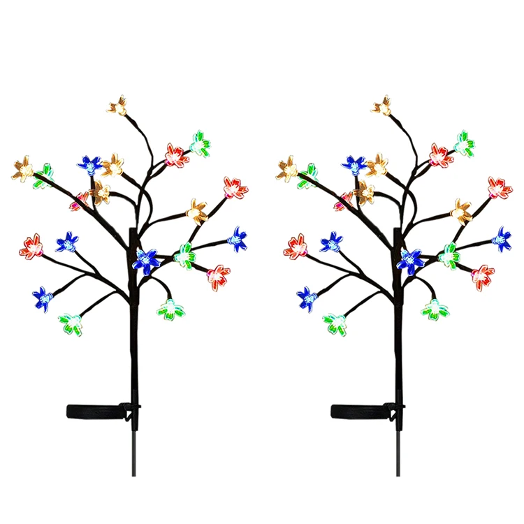  Outdoor Garden Decorative Solar String Lights Multi Color Fantastic Led Cherry Blossom Tree