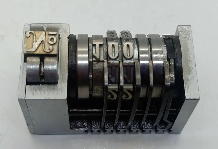 4x8 cicero letterpress Numbering machine 3digit