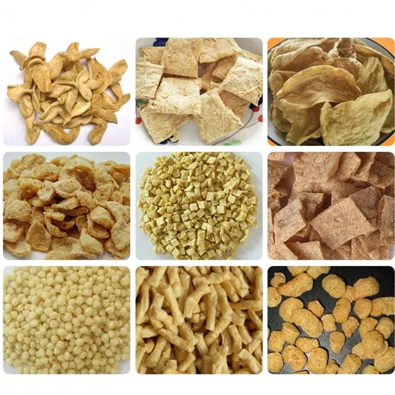 Easy Operation soya meat chunk tvp textured soy protein  nugget isolate  making machinery production line