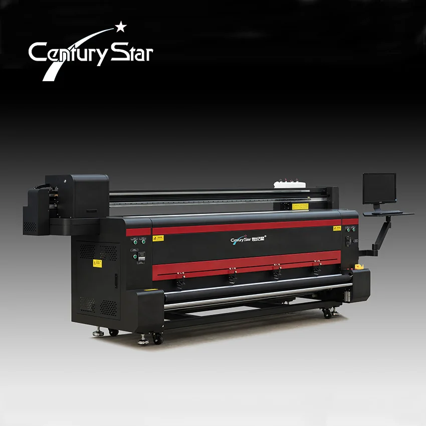 2.1m Textile Printing Machine Flag Making Machine High Quality Digital Fabric Sublimation Printer With 4 I3200 Headprints