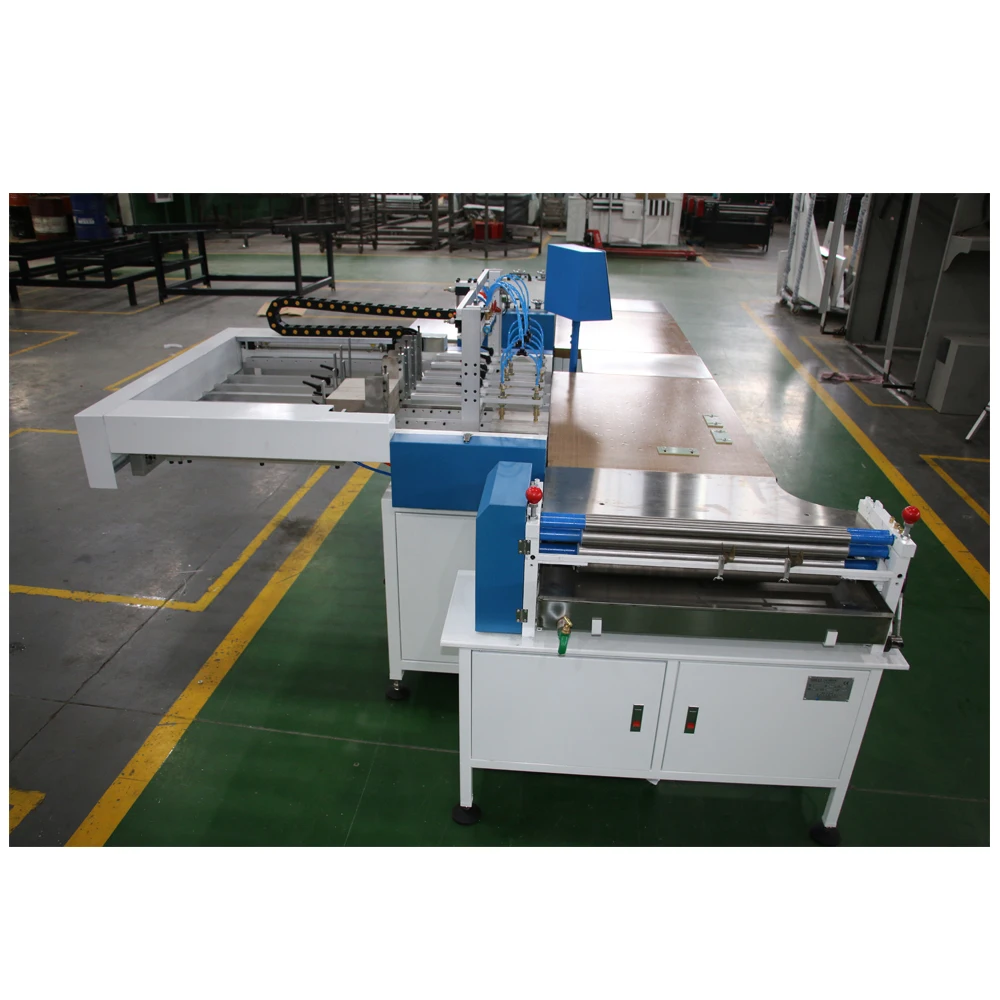 Semi Auto 800 mm Double Station Bookcase Making Machine book cover is glued to the book core Shell machine