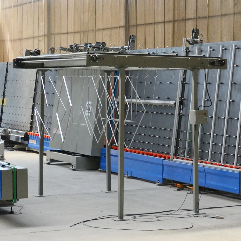 Factory Direct Sale Insulated Glass Auxiliary Equipment Overhead Hanging Conveyor Semi-Auto Aluminum Spacer Moving Machine