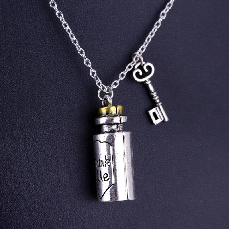Fashion Vintage Charm Torque Pendant Necklace Film Alice Necklace Alloy Bottle Pendant Necklace Fashion Body Chain In Bulk