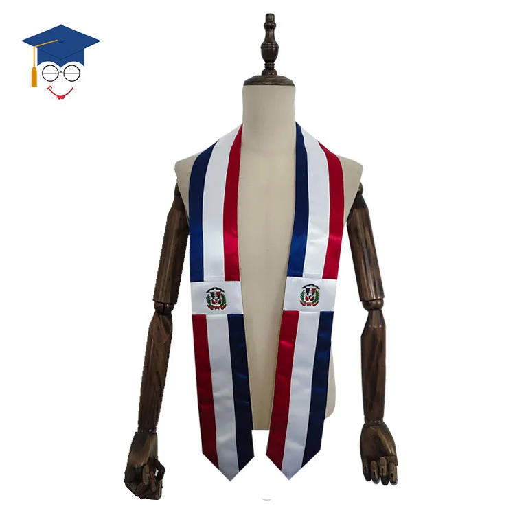 Custom Flag Graduation Sash Dominican Republic Graduation Stoles
