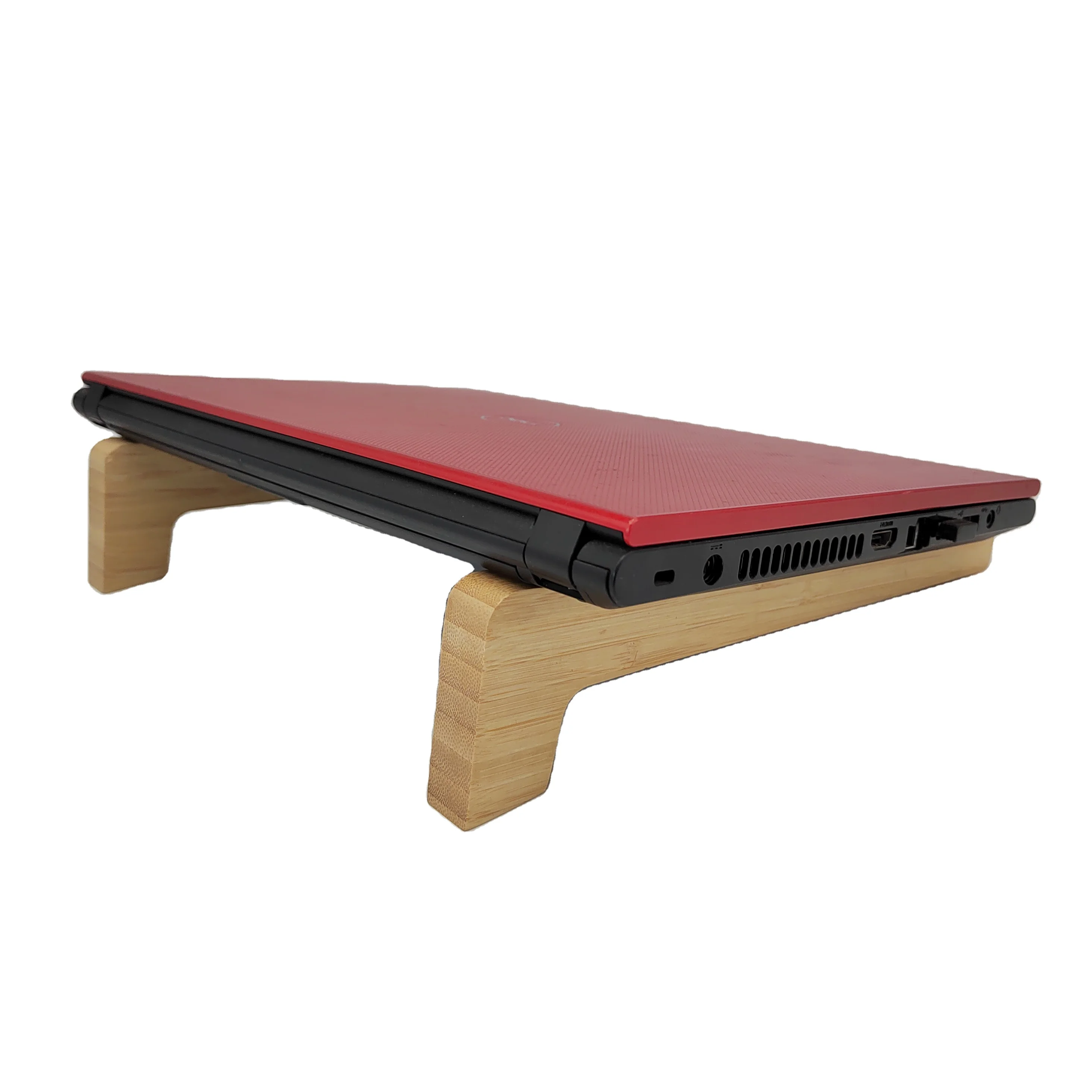 Bamboo laptop stand foldable