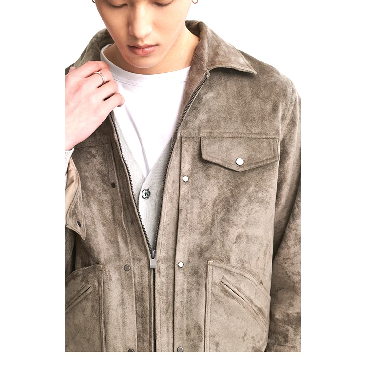 Factory Sale Stretch knitted Faux Double Sided Suede 400gsm 10% Spandex 90% Polyester Faux Bull Suede Stamping Foil Fabric