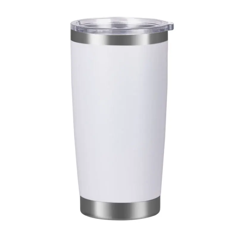 Custom Logo 20Oz Tumbler Vacuum Insulated Travel Coffee Mug Stainless Steel Tumbler With Lid