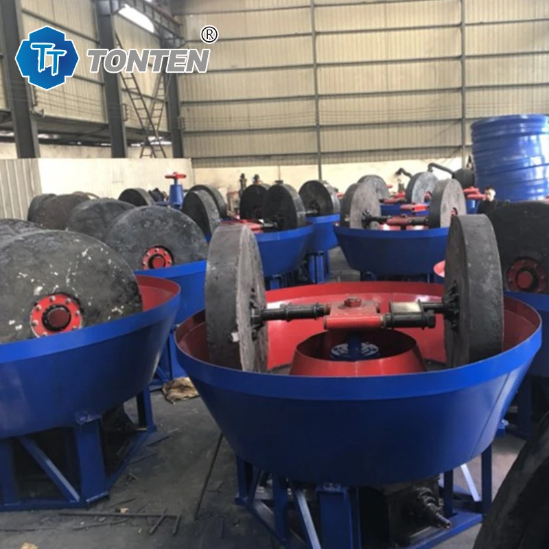 High Quality 1500 Wet Pan Mill for Gold Rock Mining Equipment Wet Pan Milling Machine
